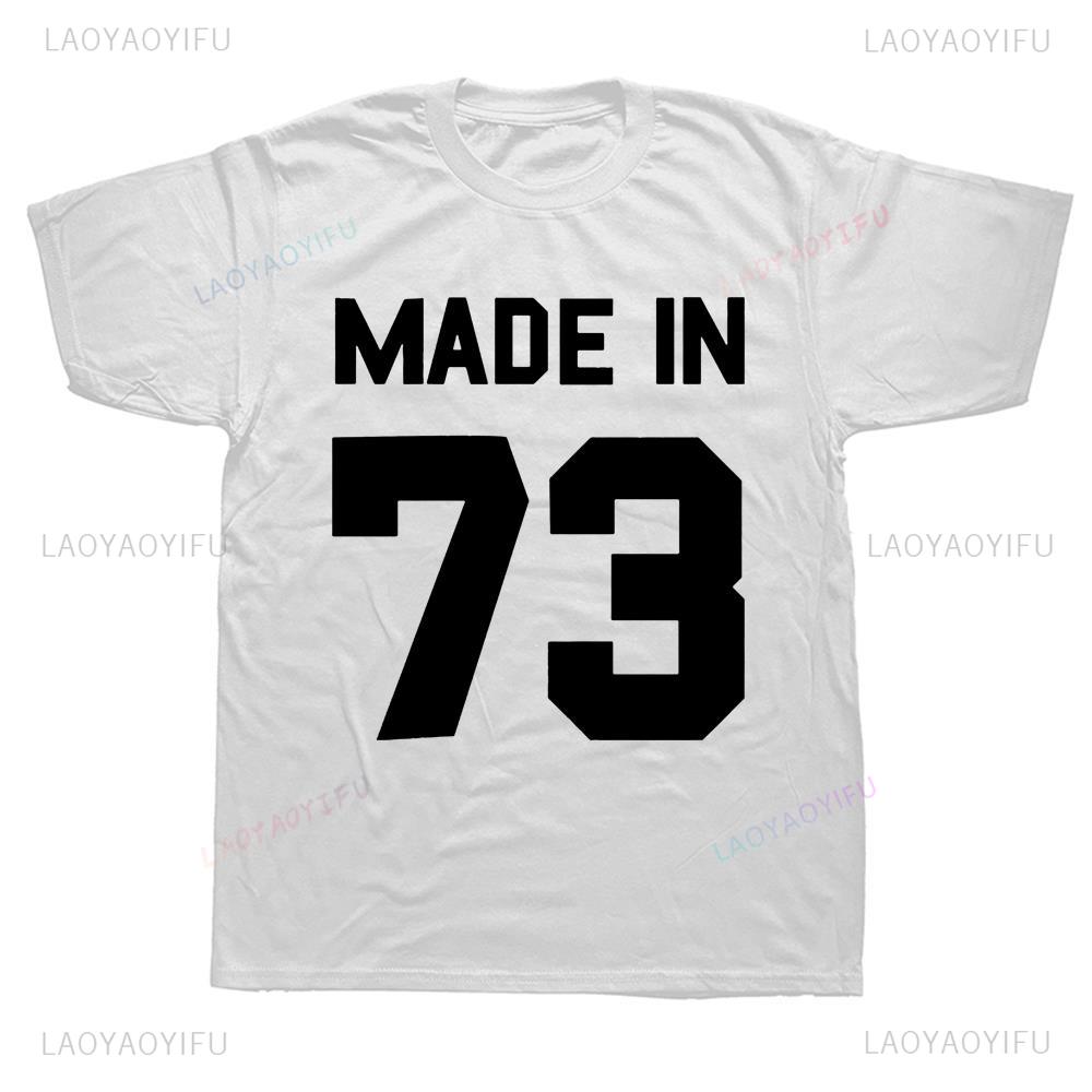 Street Fashion Art - เสื้อยืด1973ลายกราฟิกสุดคลาสสิก73รายการเสื้อยืดแนวสตรีทเสื้อฮิปฮอปแขนสั้นแนวฮิปฮอปสไตล์ฮาราจูกุสำหรับผู้ชาย Y2k