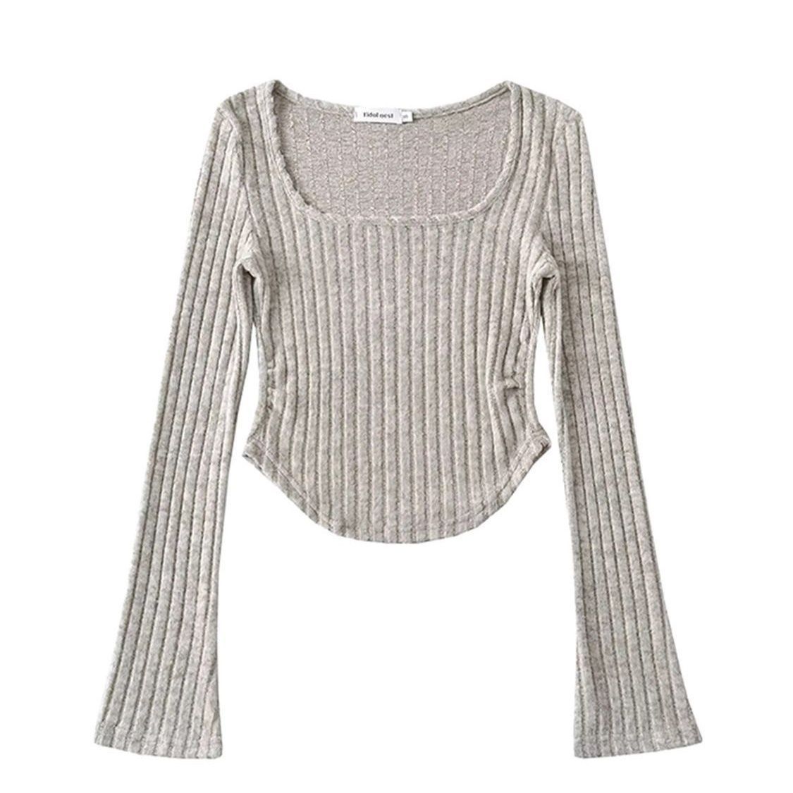Street Fashion In Chinese - เสื้อสเวตเตอร์ เสื้อจั๊มเปอร์ เสื้อพูลโอเวอร์ ผู้หญิง สไตล์อเมริกัน จีน