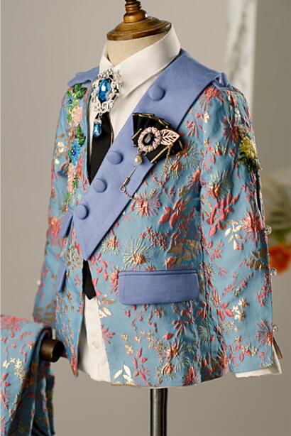 Street Fashion Walking - 2023การออกแบบล่าสุดชายชุด Jacquard ชุดเด็กหล่อเดินชุดเด็กชายแฟชั่นอังกฤษโฮสติ้งเปียโนชุด