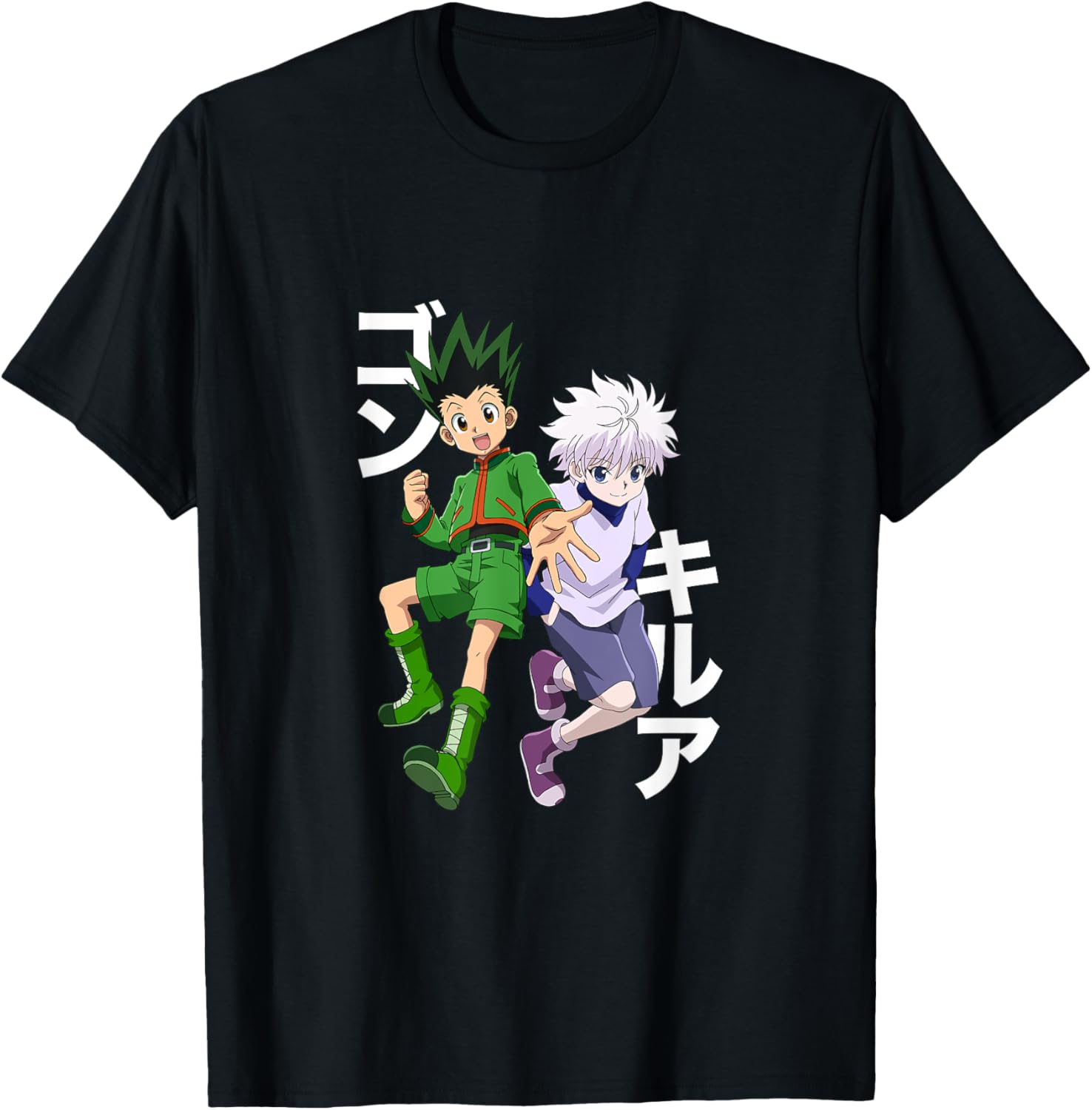 Street Fashion In Japan - เสื้อยืดลายกราฟฟิกฮันเตอร์ X Hunter and gon killua