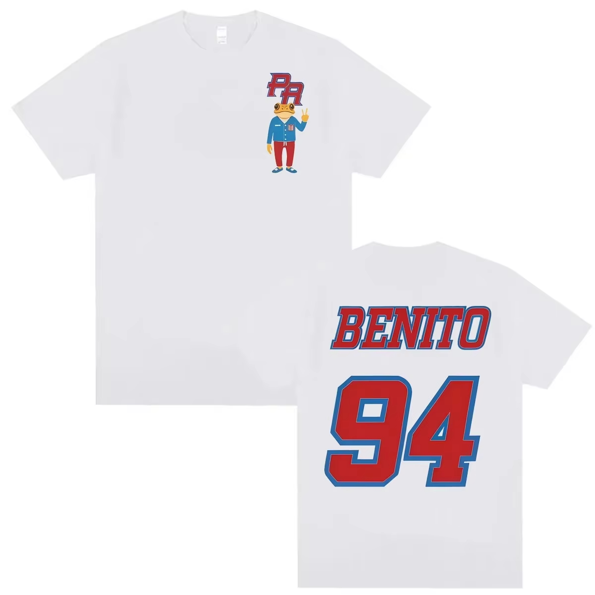 Foto Street Fashion - เสื้อยืดแร็ปเปอร์ Bad Bunny ลาย Debi Tirar