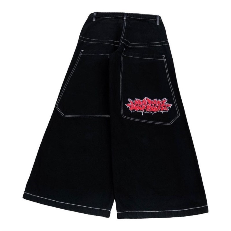 Street Fashion Jeans Women - กางเกงยีนส์ทรงหลวมสไตล์ฮิปฮอปอเมริกันแฟชั่นสำหรับผู้หญิง สตรีท Y2K กางเกงขากว้างแบบใหม่ กางเกงยีนส์ยูนิเซ็กส์ ฮาราจูกุ