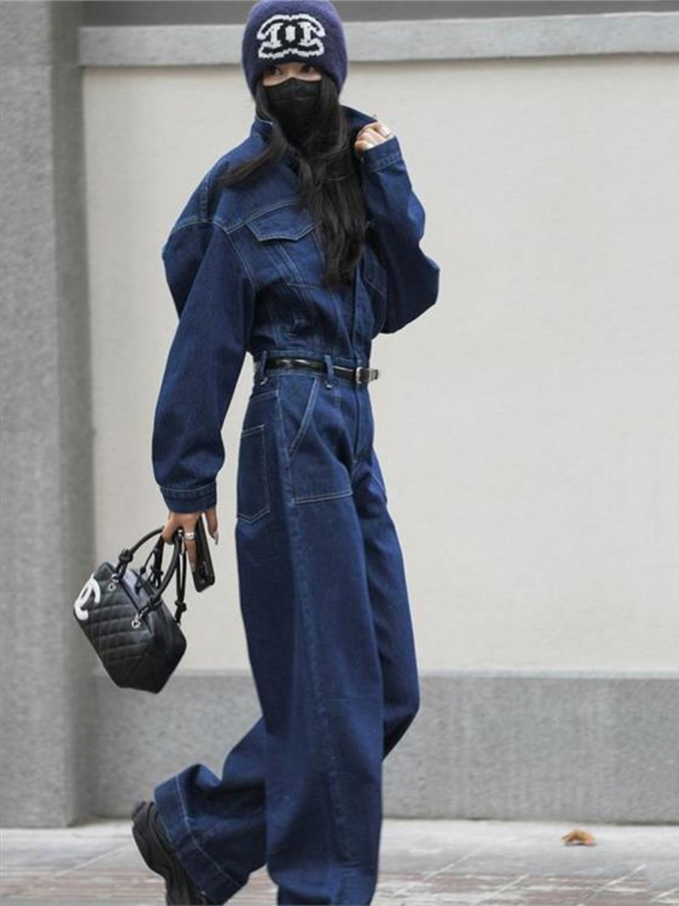 Street Fashion Jeans Women - Street DENIM กางเกงยีนส์สําหรับสตรีแขนยาวกางเกง Safari สไตล์คุณภาพสูงใหม่แฟชั่น 2025
