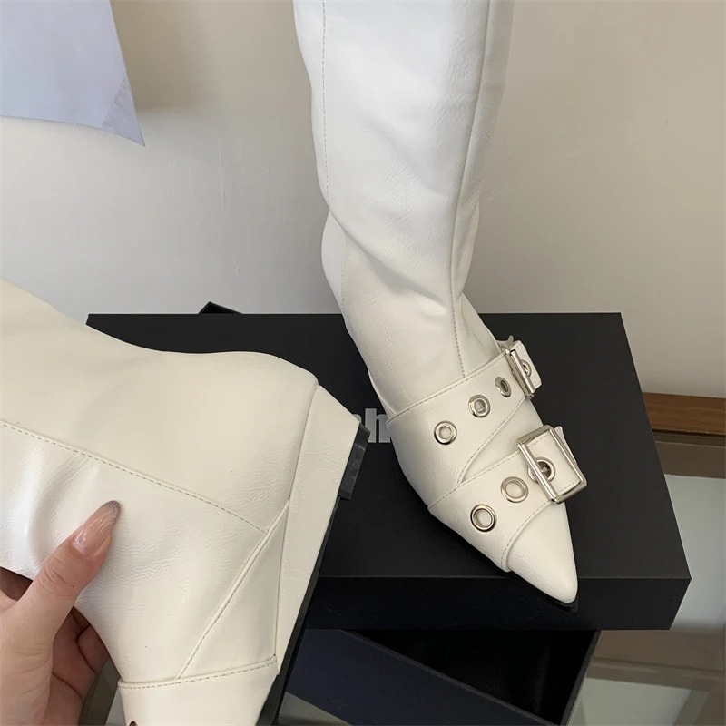 รองเท้าบูทหุ้มข้อกลางสำหรับผู้ - Street Fashion Winter บทวิจารณ์และราคา