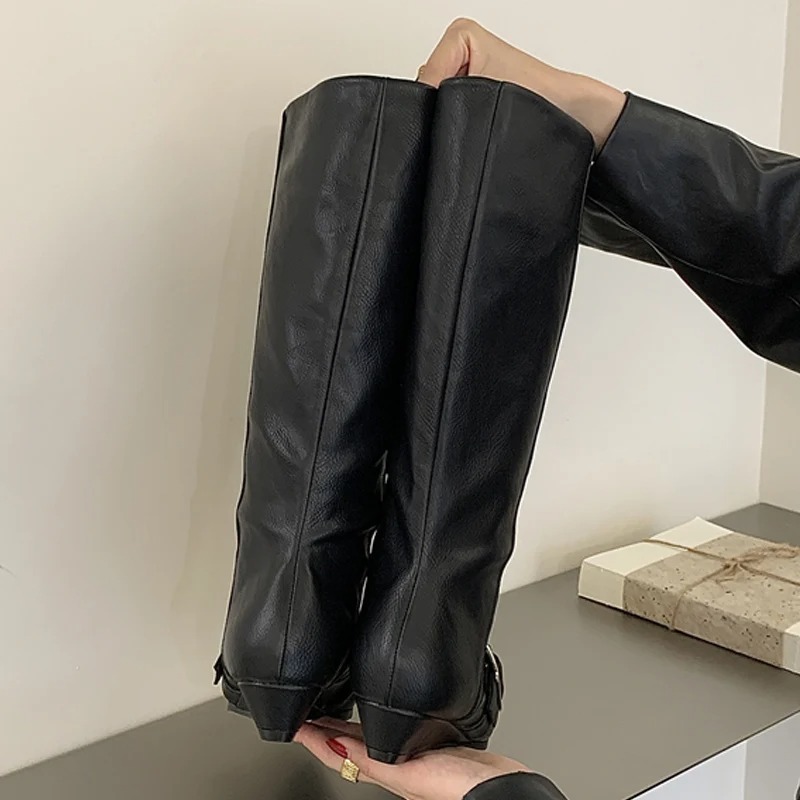 รองเท้าบูทหุ้มข้อกลางสำหรับผู้ - Street Fashion Winter บทวิจารณ์และราคา