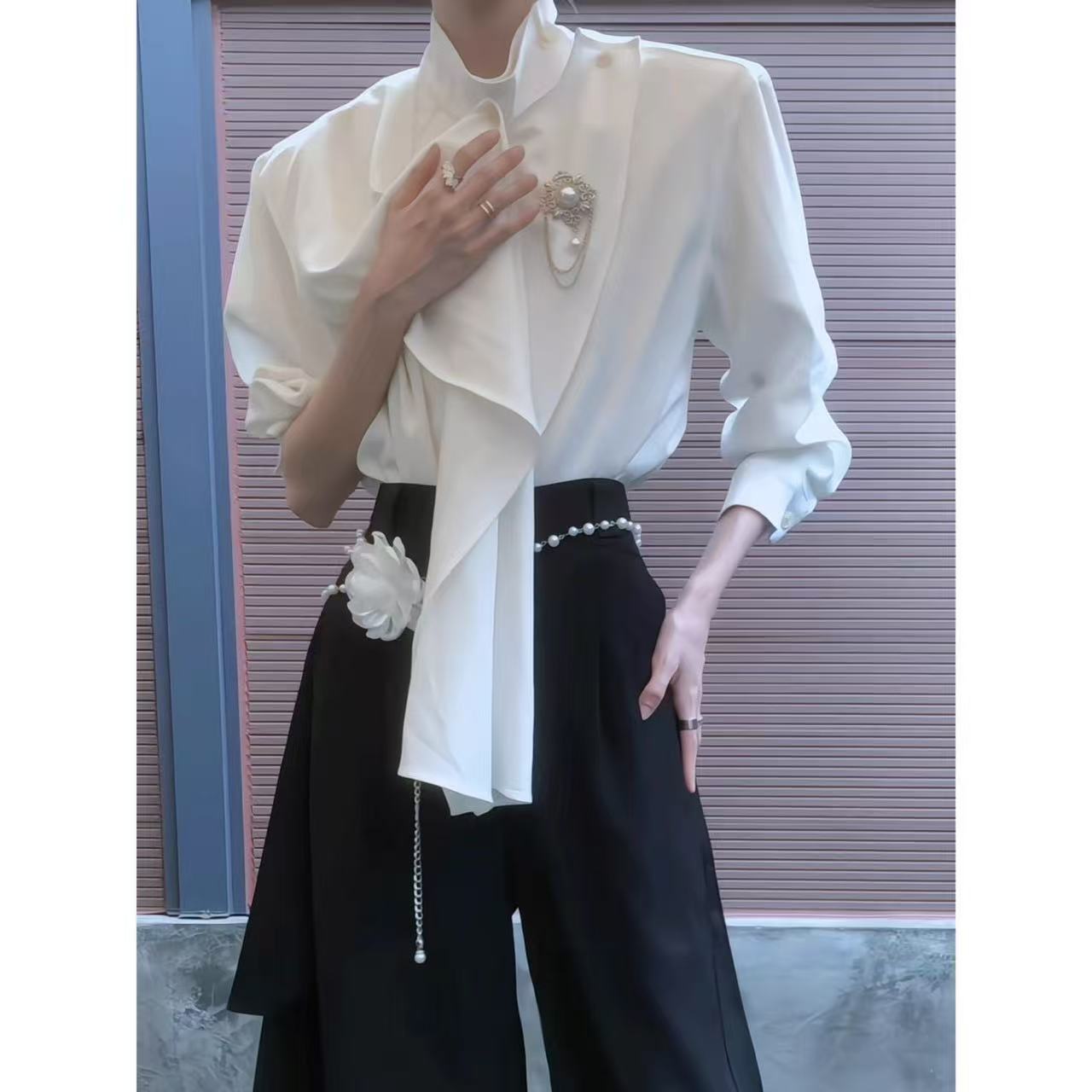 เสื้อเชิ้ตสไตล์จีนใหม่สำหรับผู - Street Fashion In Chinese บทวิจารณ์และราคา