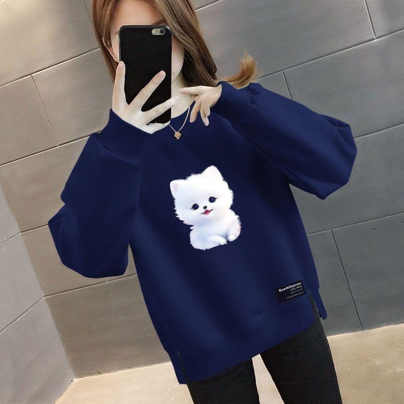 เสื้อสเวตเชิ้ตผู้หญิงทรงหลวมโอ - Oversized Crewneck Fleece บทวิจารณ์และราคา