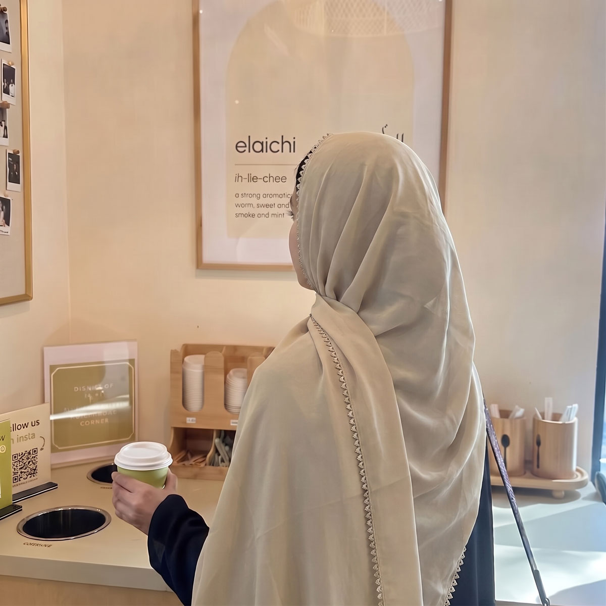 ผ้าคลุมศีรษะชีฟองหรูหราสำหรับผ - Street Fashion Hijab บทวิจารณ์และราคา