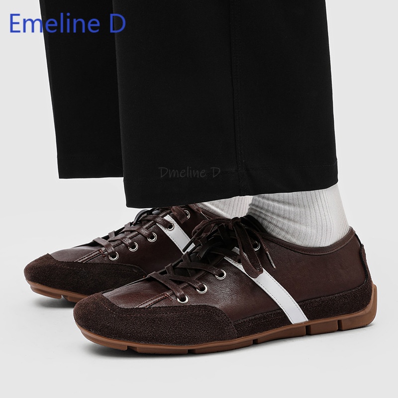 รองเท้าผ้าใบผู้ชายสไตล์มินิมอล - Street Fashion Walking บทวิจารณ์และราคา