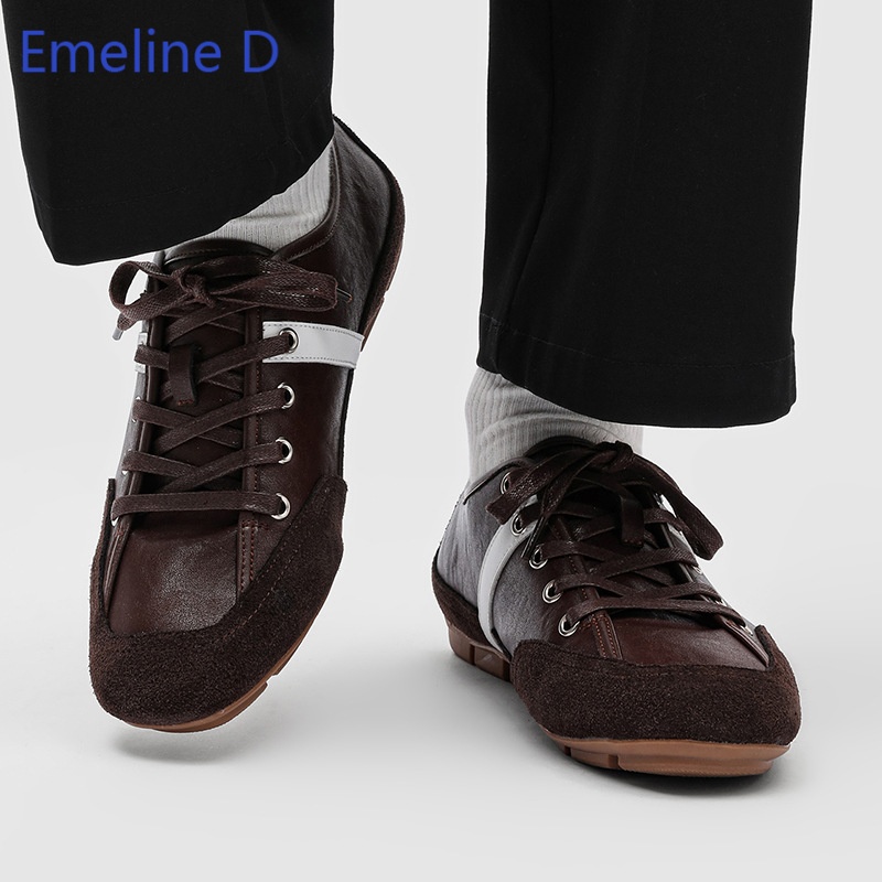 รองเท้าผ้าใบผู้ชายสไตล์มินิมอล - Street Fashion Walking บทวิจารณ์และราคา