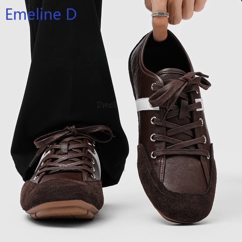 รองเท้าผ้าใบผู้ชายสไตล์มินิมอล - Street Fashion Walking บทวิจารณ์และราคา