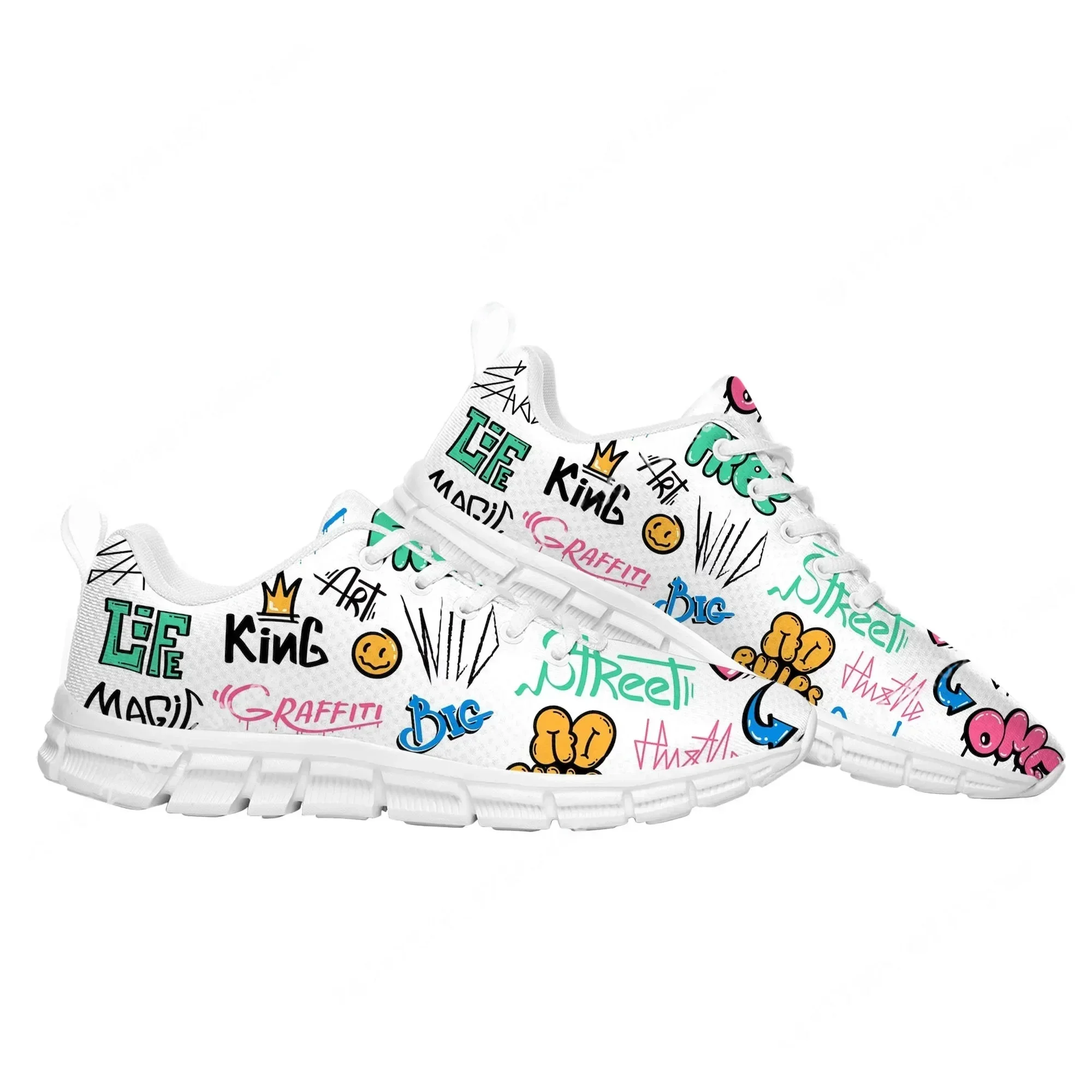 รองเท้ากีฬาลายกราฟฟิตี้สตรีทอา - Street Fashion Art บทวิจารณ์และราคา