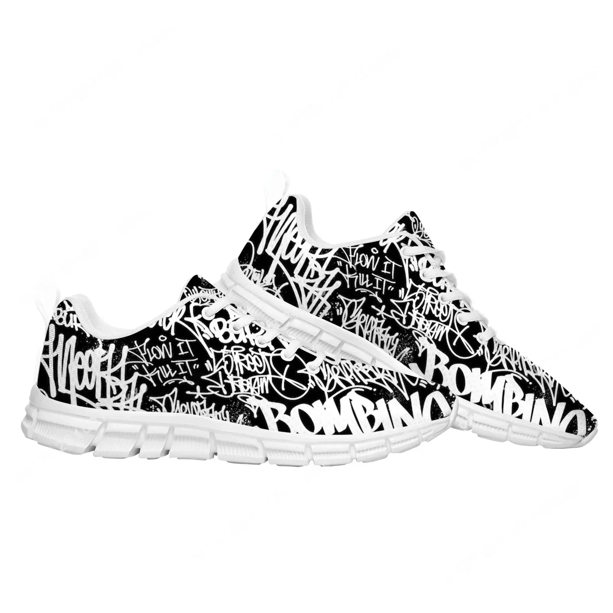 รองเท้ากีฬาลายกราฟฟิตี้สตรีทอา - Street Fashion Art บทวิจารณ์และราคา