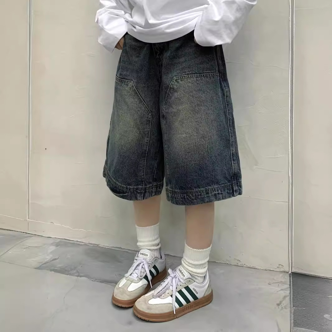 กางเกงยีนส์ขาสั้นทรงหลวมสไตล์ว - Street Fashion Jeans Women บทวิจารณ์และราคา