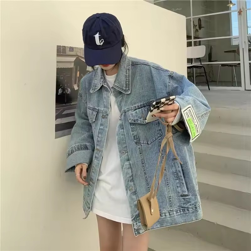 2025 ใหม่แฟชั่น DENIM แจ็คเก็ต - Street Fashion Jeans Women บทวิจารณ์และราคา