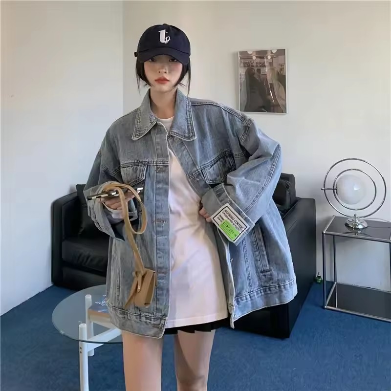 2025 ใหม่แฟชั่น DENIM แจ็คเก็ต - Street Fashion Jeans Women บทวิจารณ์และราคา