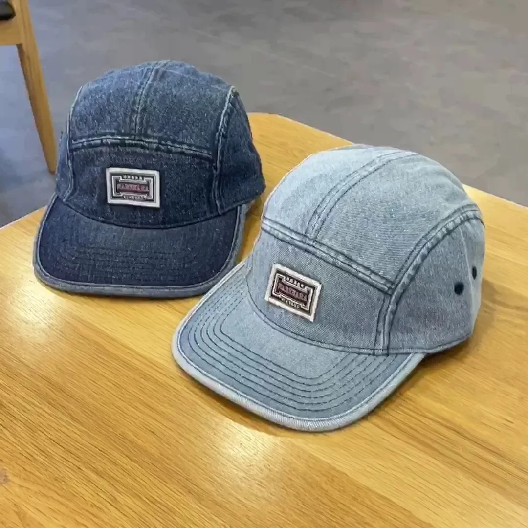 หมวกเบสบอลเดนิมทรงแบนสไตล์วินเ - Corduroy Cap 5 Panel บทวิจารณ์และราคา