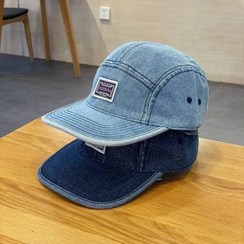 หมวกเบสบอลเดนิมทรงแบนสไตล์วินเ - Corduroy Cap 5 Panel บทวิจารณ์และราคา