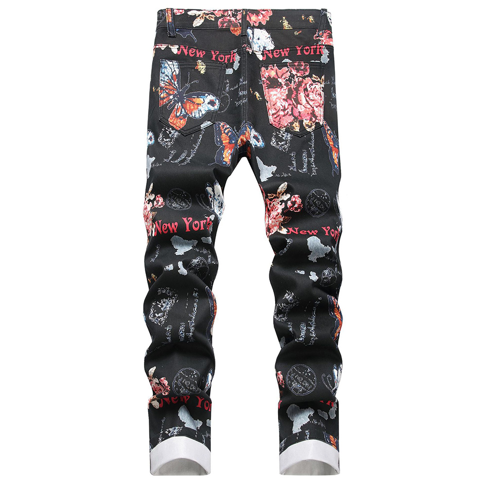 กางเกงยีนส์พิมพ์ลายดิจิทัลสำหร - High Street Fashion New York บทวิจารณ์และราคา