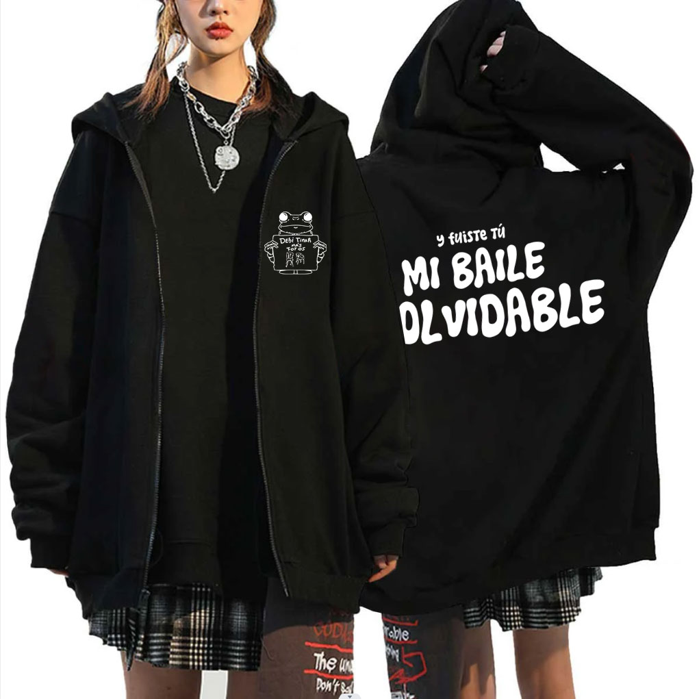 เสื้อฮู้ดซิปแร็ปเปอร์ Bad Bunn - Foto Street Fashion บทวิจารณ์และราคา