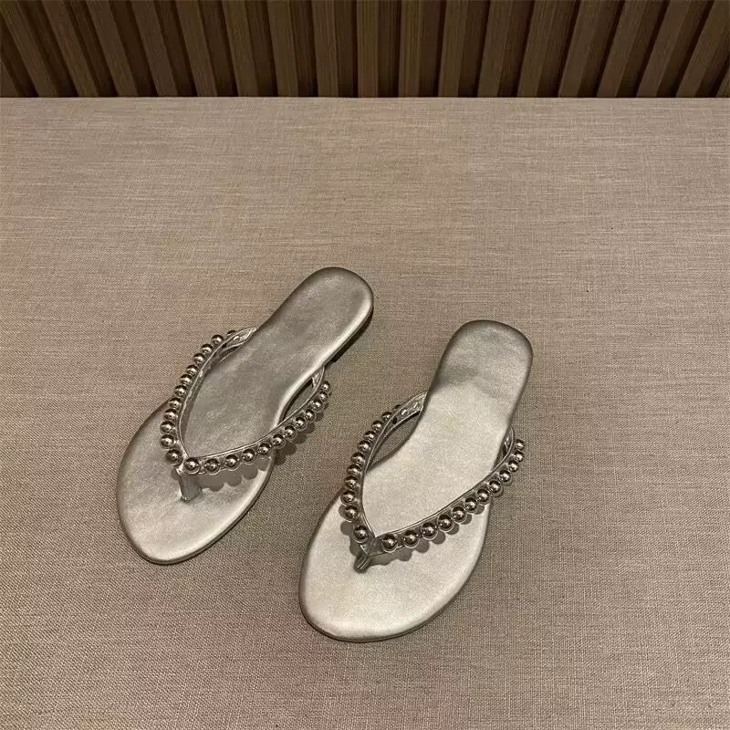 รองเท้าแตะผู้หญิงแฟชั่นประดับม - Street Fashion Walking บทวิจารณ์และราคา
