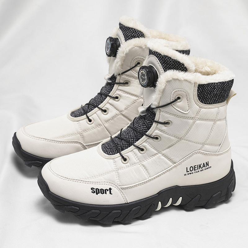 รองเท้าบูทหิมะบุขนหนานุ่มสบายส - Street Fashion Winter 2025 บทวิจารณ์และราคา