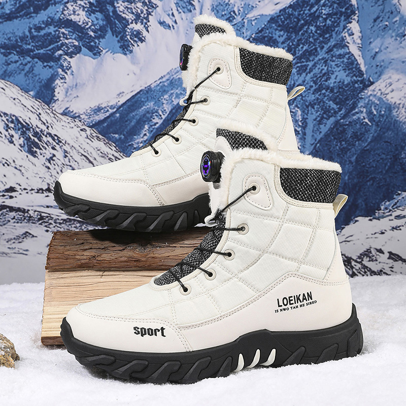 รองเท้าบูทหิมะบุขนหนานุ่มสบายส - Street Fashion Winter 2025 บทวิจารณ์และราคา