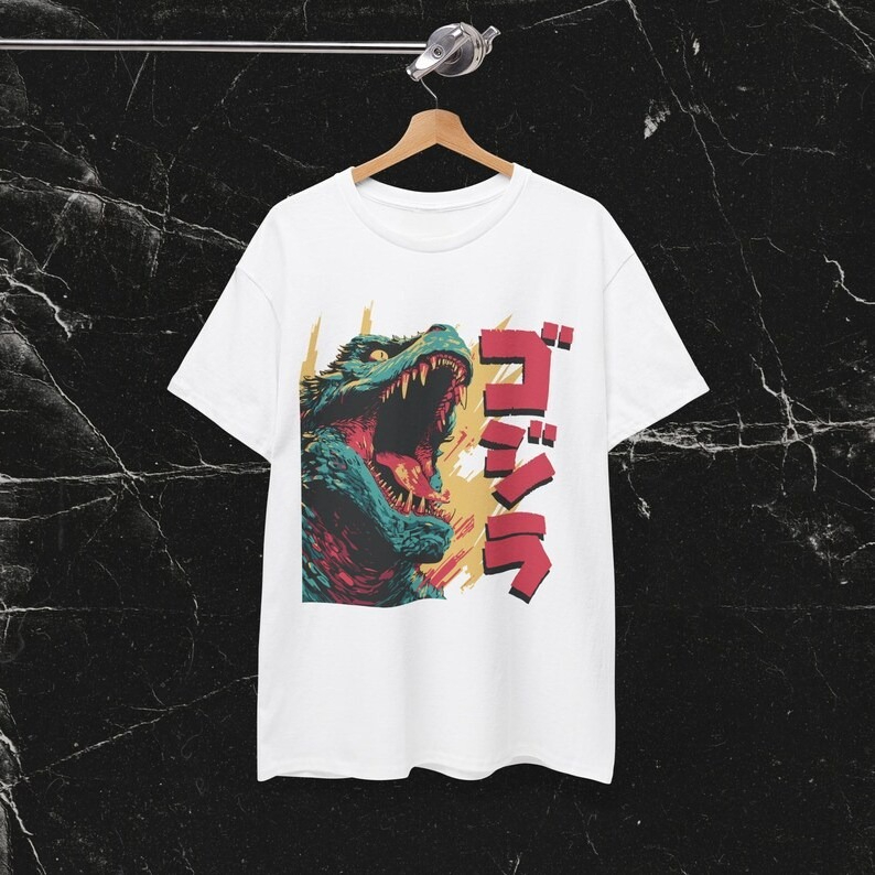 เสื้อยืดลายกราฟิกหนังก็อจิลล่า - Street Fashion In Japan บทวิจารณ์และราคา