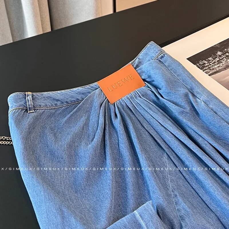 กางเกงยีนส์ขากว้างผู้หญิง รุ่น - Street Fashion Taiwan บทวิจารณ์และราคา