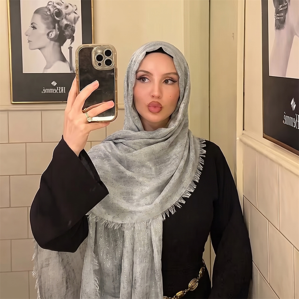 ผ้าคลุมศีรษะฮิญาบลายมัดย้อมแฟช - Street Fashion Hijab บทวิจารณ์และราคา