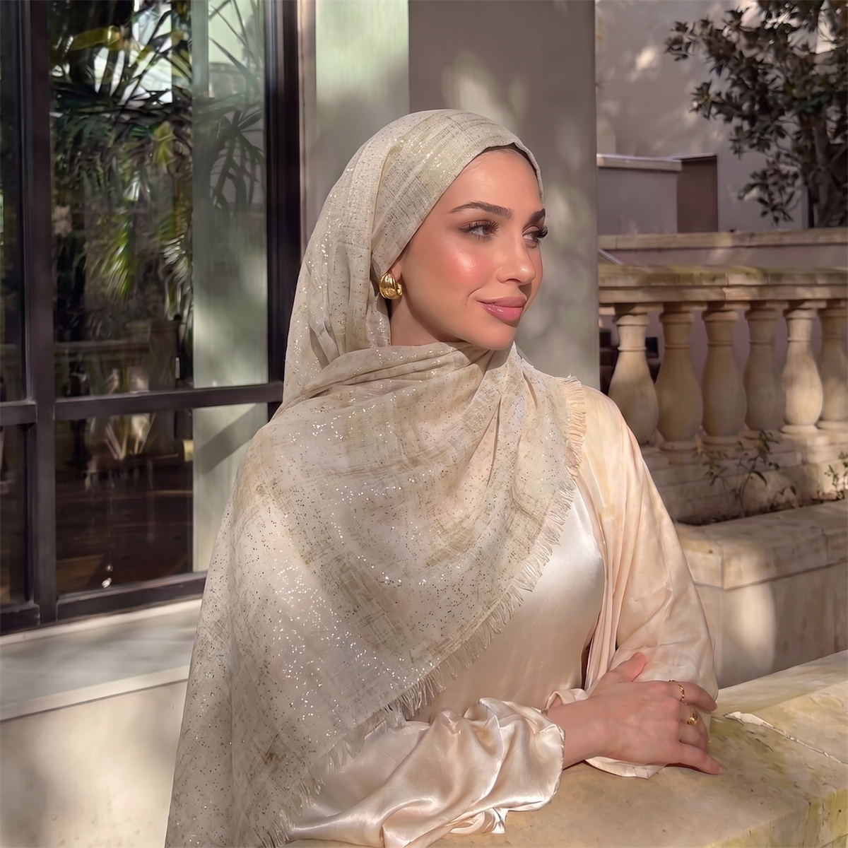 ผ้าคลุมศีรษะฮิญาบลายมัดย้อมแฟช - Street Fashion Hijab บทวิจารณ์และราคา