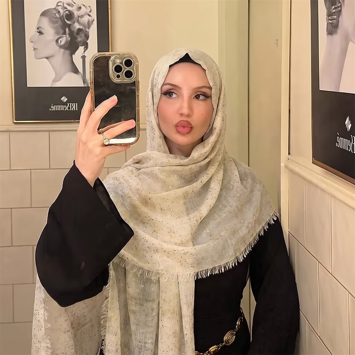 ผ้าคลุมศีรษะฮิญาบลายมัดย้อมแฟช - Street Fashion Hijab บทวิจารณ์และราคา