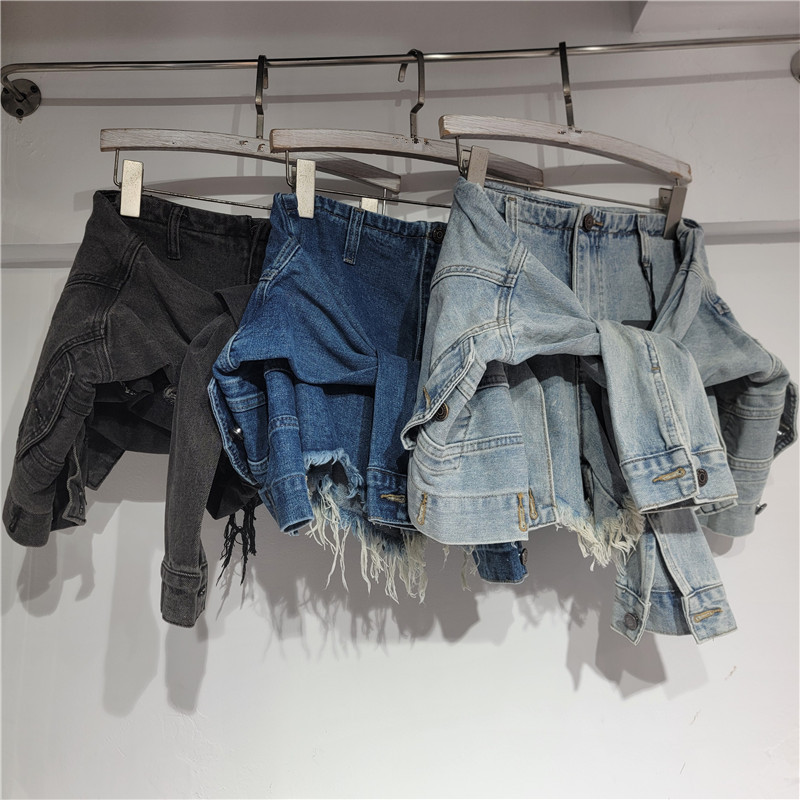 กางเกงยีนส์ขาสั้นผู้หญิง วินเท - Street Fashion Jeans Women บทวิจารณ์และราคา