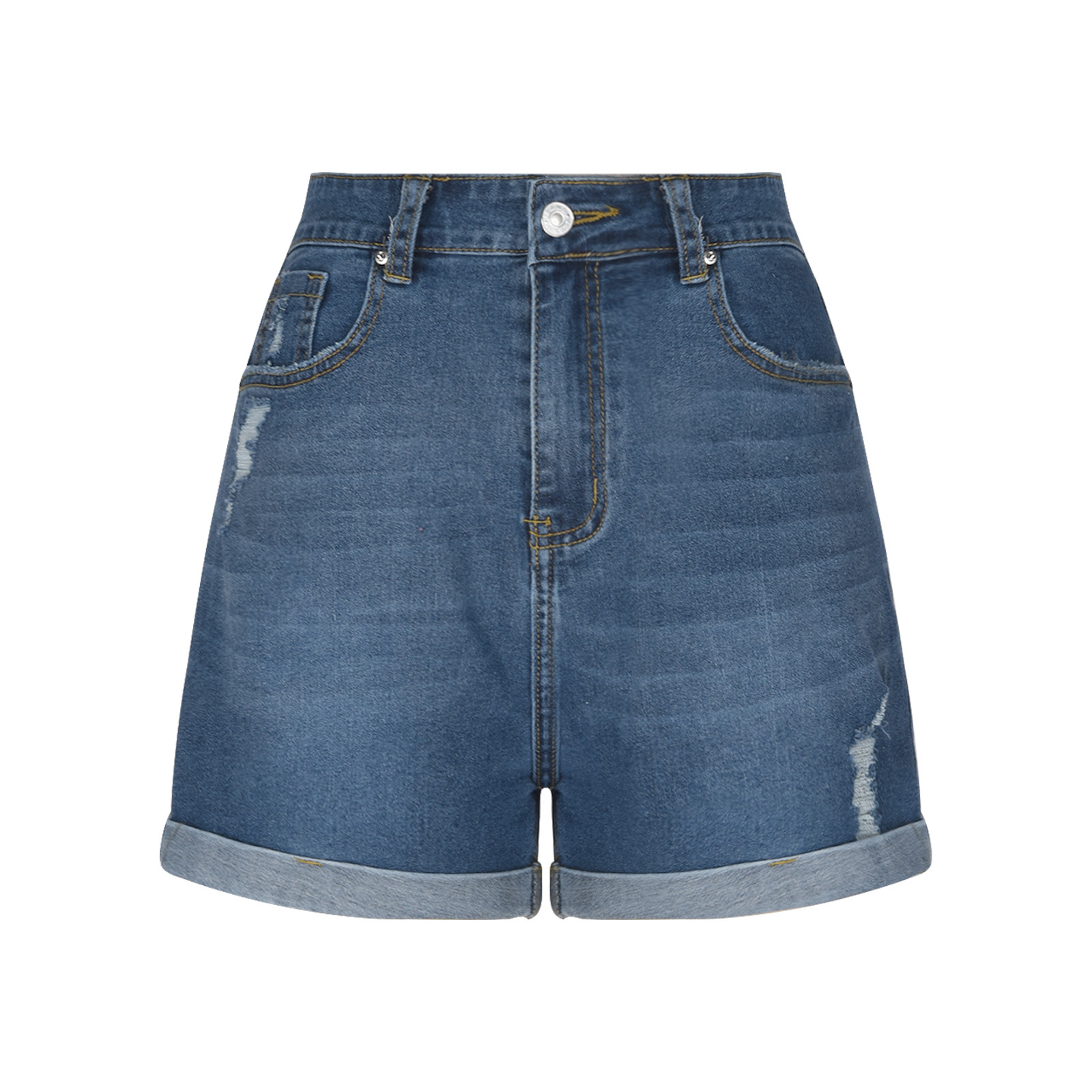 กางเกงขาสั้นกางเกงยีนส์ผู้หญิง - Street Fashion Jeans Women บทวิจารณ์และราคา
