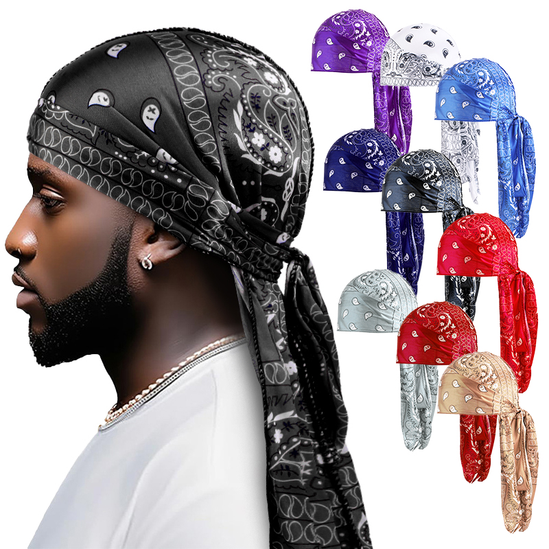 Amoeba พิมพ์ Silky Durag Banda - Street Fashion Hijab บทวิจารณ์และราคา