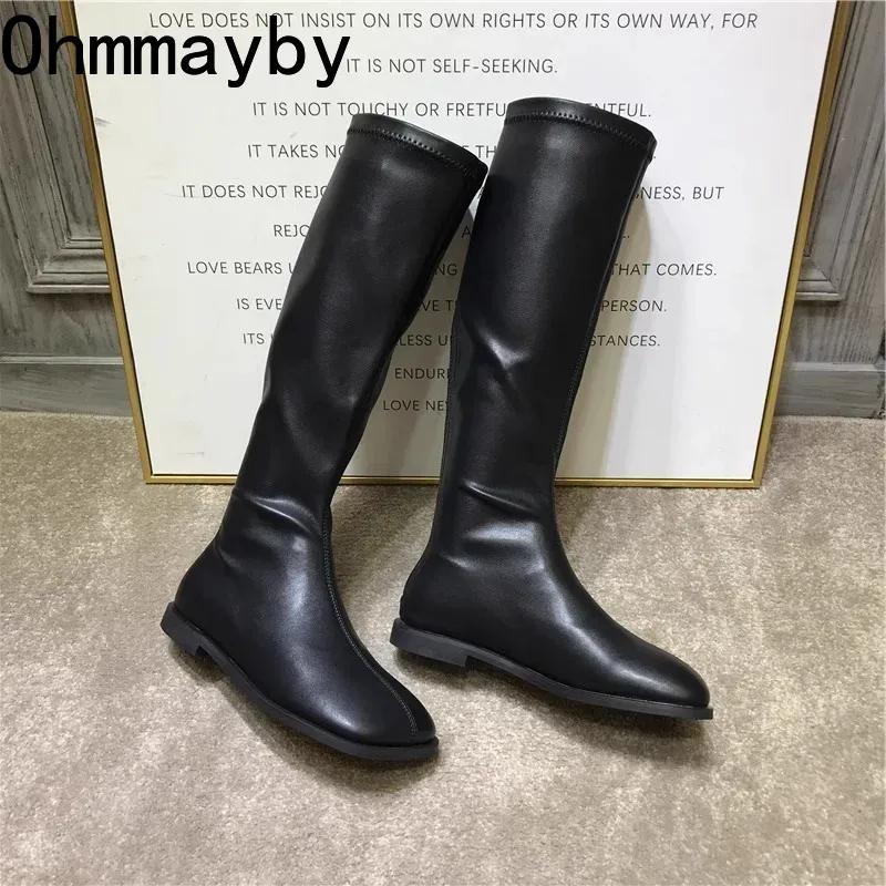 รองเท้ารองเท้าบูทยาวถึงเข่าแฟช - Street Fashion Winter บทวิจารณ์และราคา