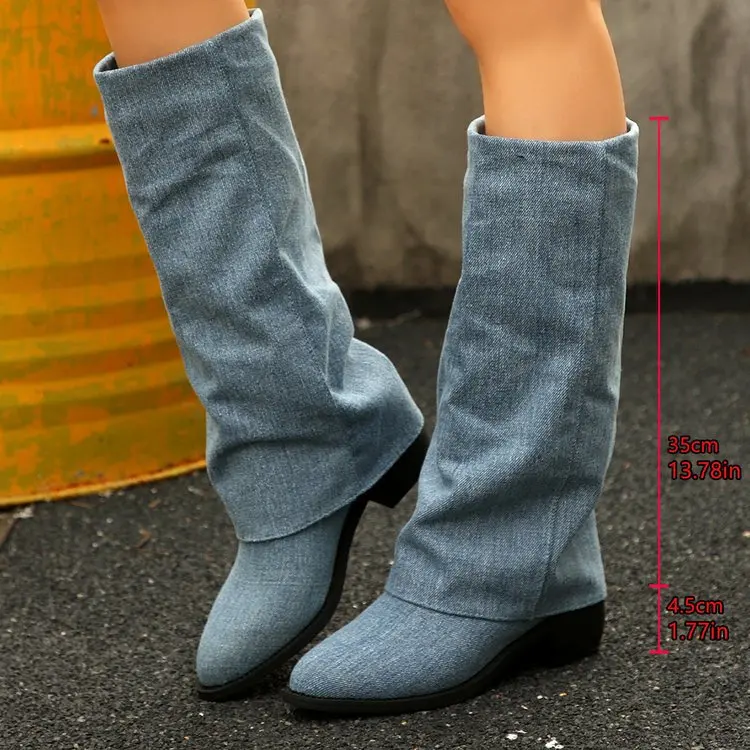รองเท้าบูทสูงถึงเข่าผู้หญิง แฟ - Street Fashion Winter 2025 บทวิจารณ์และราคา