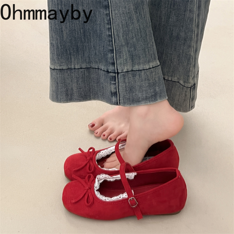รองเท้าส้นเตี้ยแบบแมรี่เจนสำหร - Street Fashion Lady บทวิจารณ์และราคา