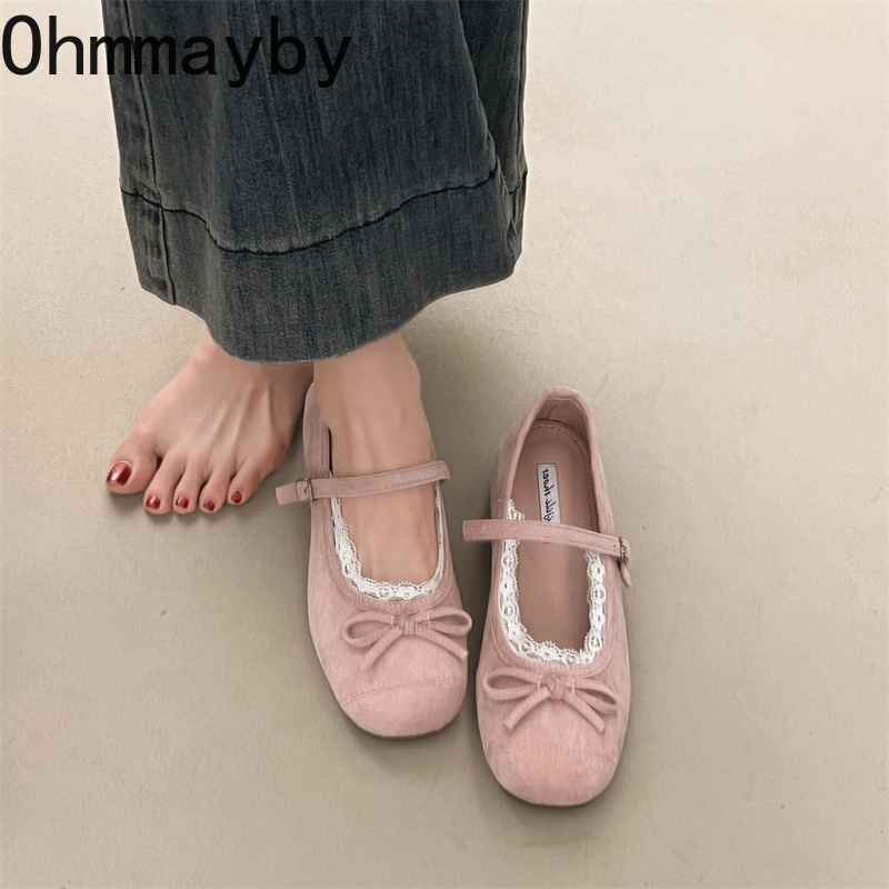 รองเท้าส้นเตี้ยแบบแมรี่เจนสำหร - Street Fashion Lady บทวิจารณ์และราคา