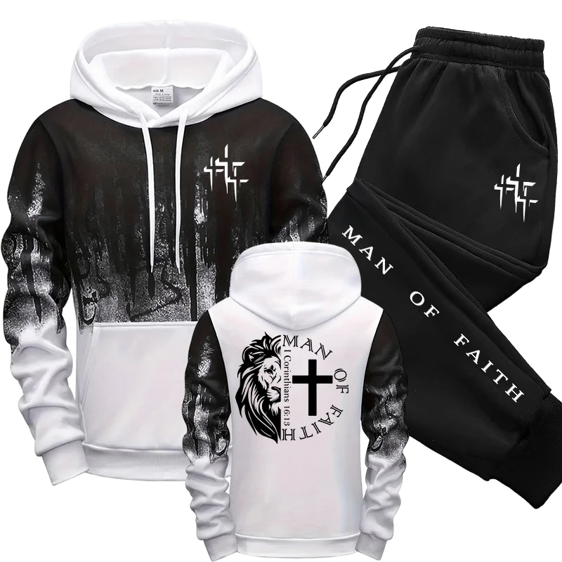 ชุดเซ็ตผู้ชายลาย Man of Faith  - Street Fashion Art บทวิจารณ์และราคา