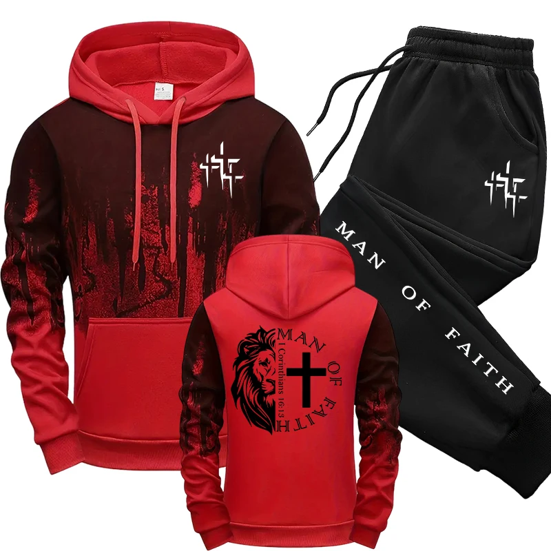 ชุดเซ็ตผู้ชายลาย Man of Faith  - Street Fashion Art บทวิจารณ์และราคา