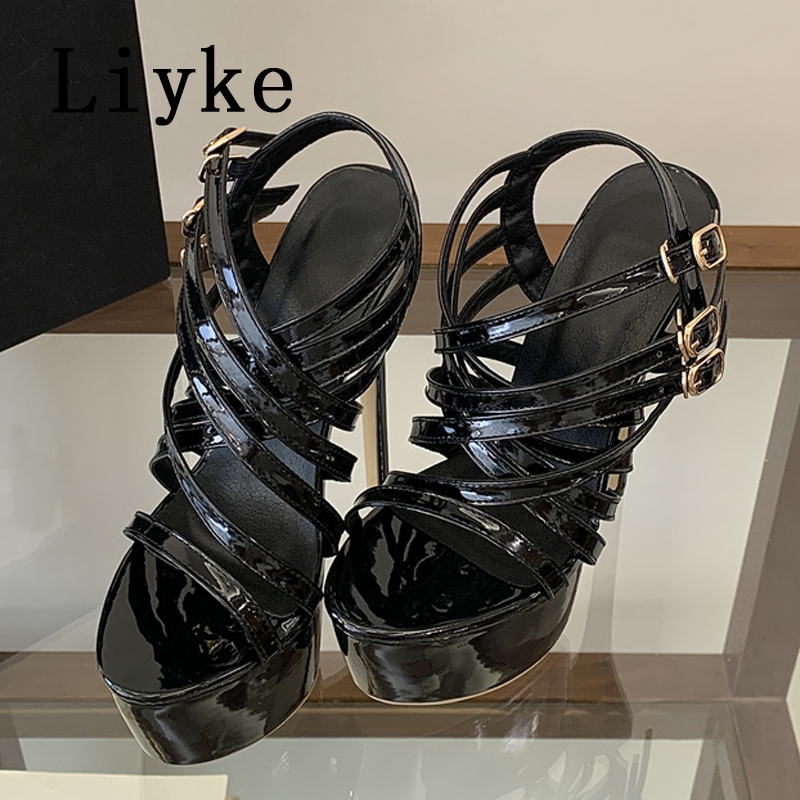 Liyke Summer รองเท้าส้นสูง 17  - Street Fashion Lady บทวิจารณ์และราคา