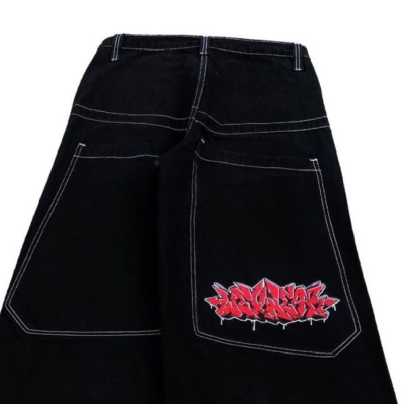 กางเกงยีนส์ทรงหลวมสไตล์ฮิปฮอปอ - Street Fashion Jeans Women บทวิจารณ์และราคา
