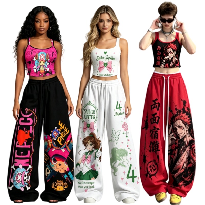 ชุดเซ็ต 2 ชิ้นลายอนิเมะญี่ปุ่น - Street Fashion In Japan บทวิจารณ์และราคา