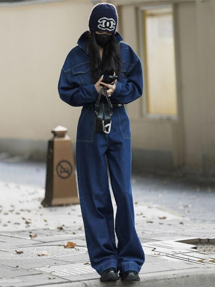Street DENIM กางเกงยีนส์สําหรั - Street Fashion Jeans Women บทวิจารณ์และราคา