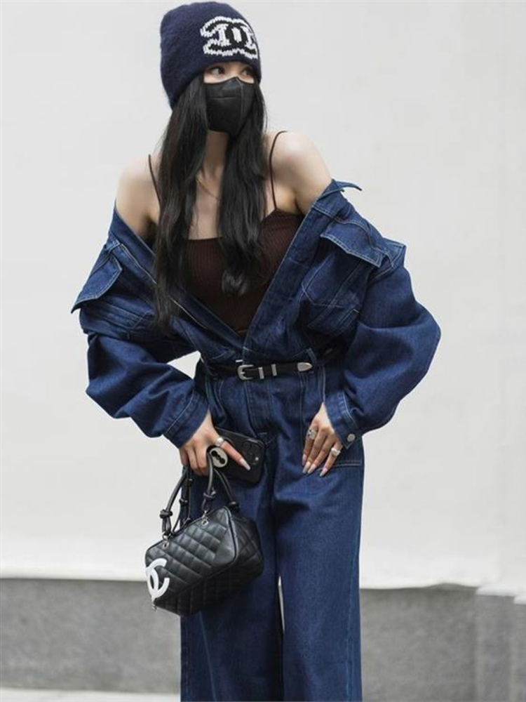 Street DENIM กางเกงยีนส์สําหรั - Street Fashion Jeans Women บทวิจารณ์และราคา